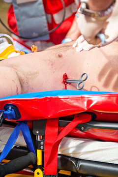 Unfall Rettungsdienst Notfallsanit&auml;ter Retten Paramedic