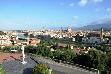 Blick vom Piazzale Michelangelo nach Florenz - Firenze - Italien