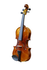Fototapeta na wymiar Violin isolated under the white background