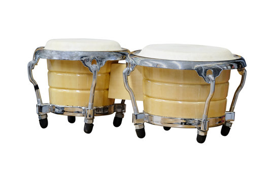 Latin percussion, Bongos isolate on white background