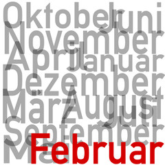 Monat Datum Puzzle  #150203-02