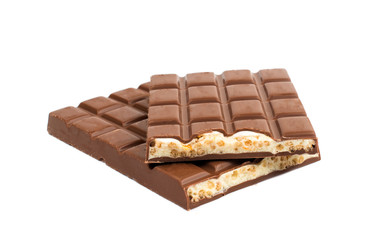 chocolate bar with yogurt filling