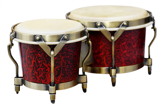 Latin percussion, Bongos isolate on white background