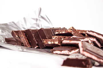 chocolate isolated on white background