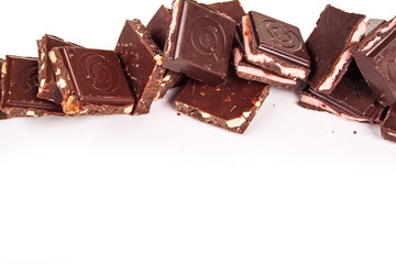 chocolate isolated on white background