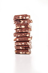 chocolate isolated on white background