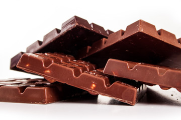 chocolate isolated on white background
