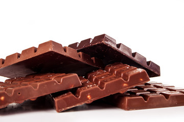 chocolate isolated on white background