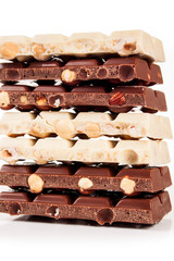 chocolate isolated on white background