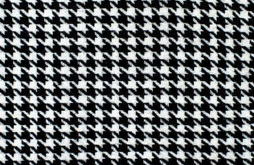 Black and white houndstooth pattern. Dogstooth check design.