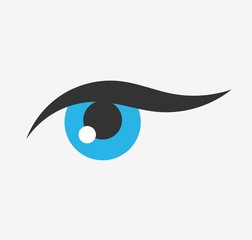 Blue eye icon