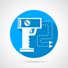 Stun gun flat vector icon