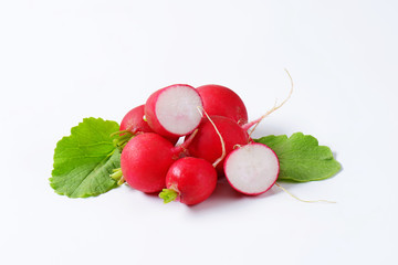 Red radishes