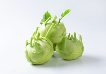 Fresh kohlrabi