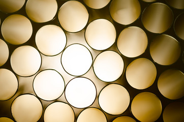 Dark color circles background.