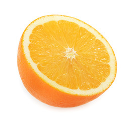 orange slice isolated on white