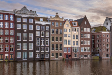 Naklejka premium Canal houses Amsterdam