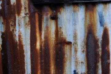 Rust metal sheet background.