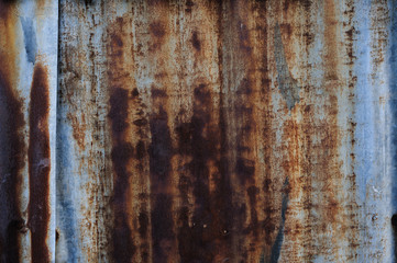Rust metal sheet background.