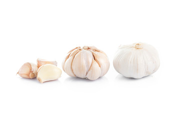 Garlic isolated on white background
