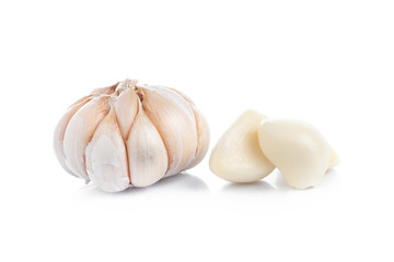 Garlic isolated on white background
