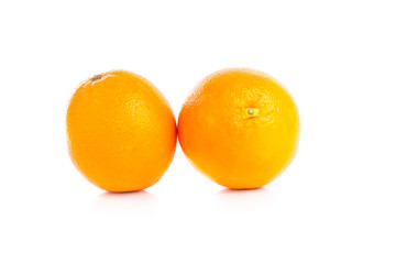 Orange fruit isolated on white background