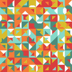 Seamless geometric, vintage pattern. With triangles.