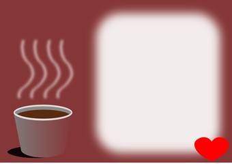 reminder with coffee cup background