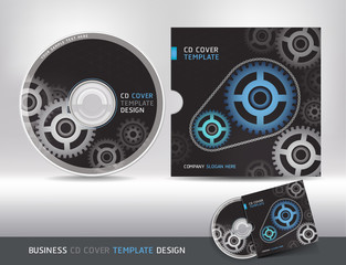 Cd cover design template. Abstract background