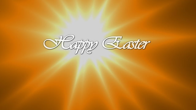 Animated inscription Happy Easter