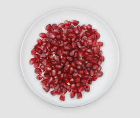 Granada beans on a white plate