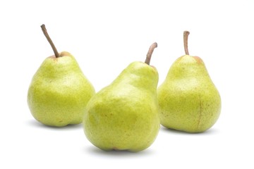 Pears fruit isolated on white background
