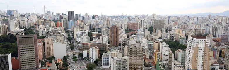 Foto panorâmica do centro de são Paulo