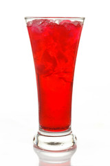 A glass of Red Soda