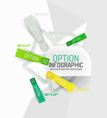 Colorful fresh sticker infographics