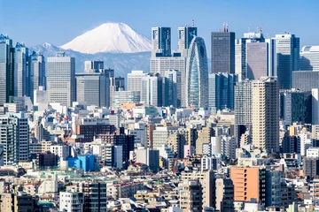  Tokyo in de winter met Fujiyama op de achtergrond © eyetronic