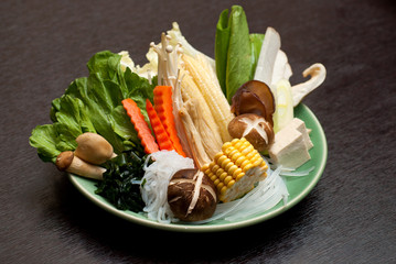 sukiyaki shabu Vegetable dinner set - 77517406