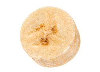 Banana slice closeup
