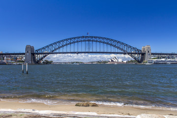 Naklejka premium Sydney Opera House & Harbour Bridge Australia