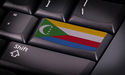 Flag on keyboard