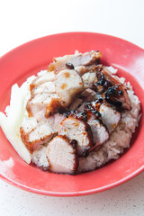 Rice with BBQ Pork Chinese food