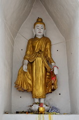 Ancient golden Buddha in Chiang Mai, Thailand