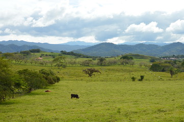 The landscape by the archeological site of Tonina