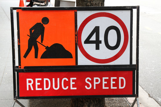 Roadworks Sign