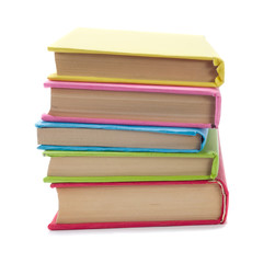 books on white background