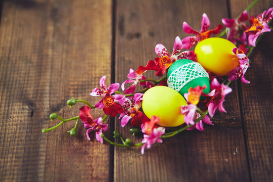 Eggs in orchids