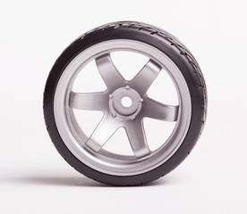 Obraz na płótnie Canvas RC drift tires and rims