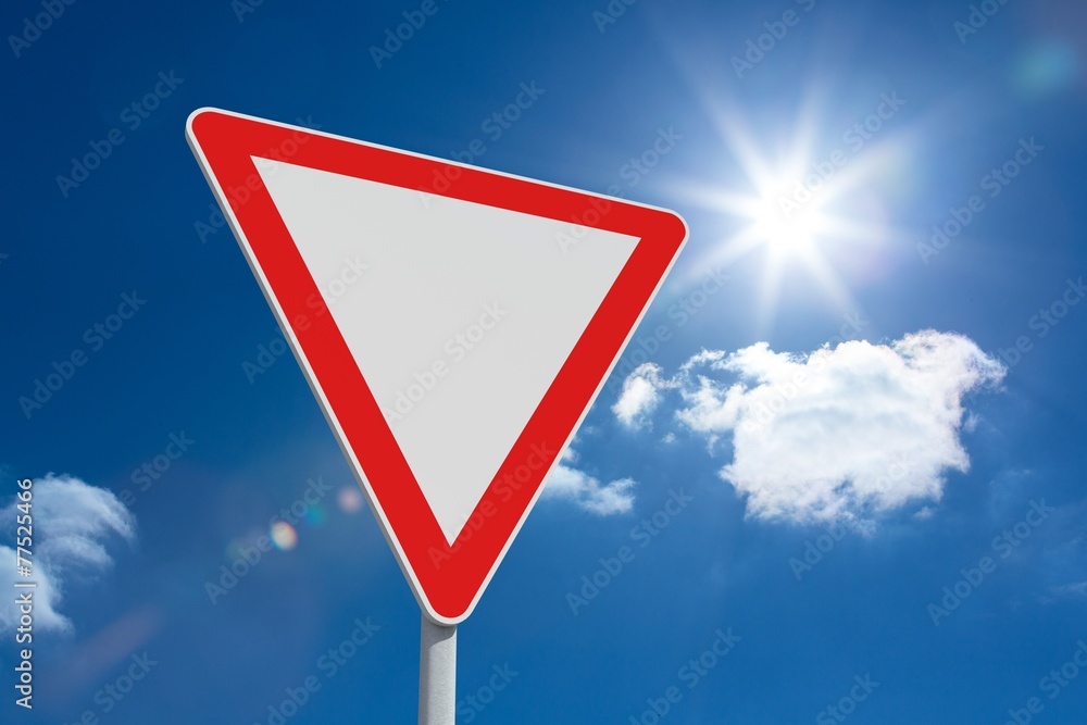Poster Composite image of hazard triangle