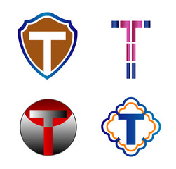 Alphabet Symbols And Elements Of Letter T, such a logo