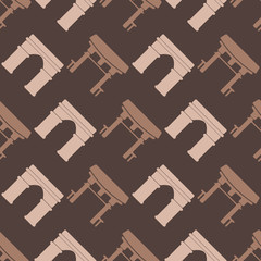 seamless background with architectural monuments of world